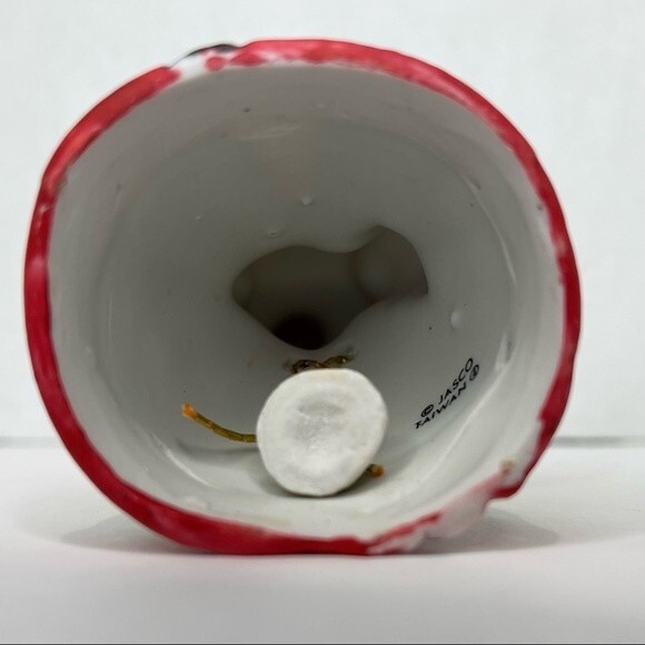 Vintage Jasco Merri-Bells Bisque Porcelain Christmas Bell Caroler Hand Painted - Picture 12 of 13